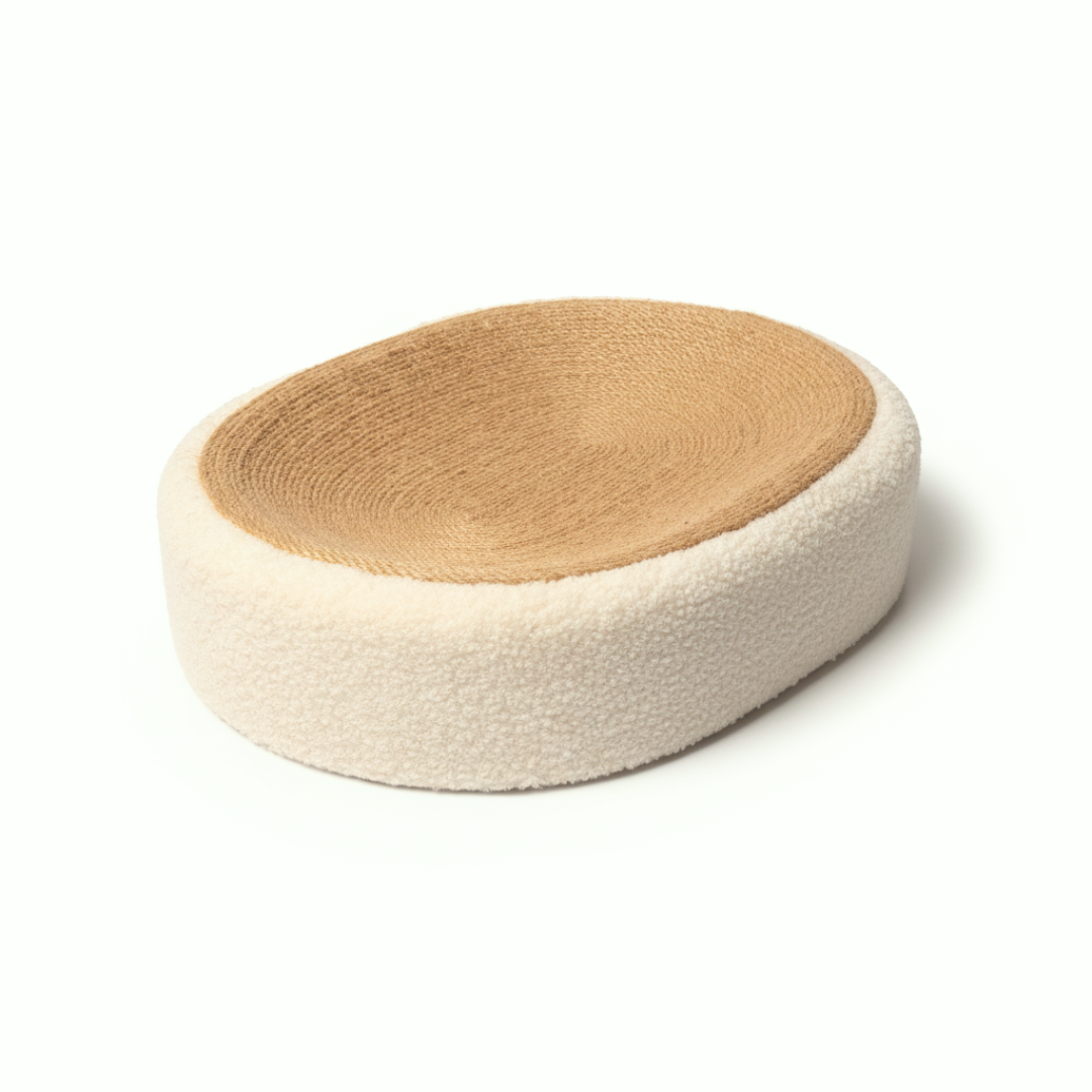 Lyveo Sisali Oval - Designer Katzenbett mit Sisal Liegefläche