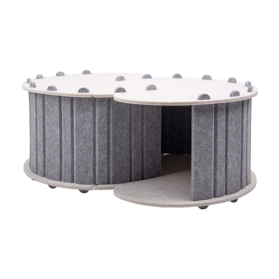 Lyveo Felini Tunnel XL Katzenhaus aus Filz