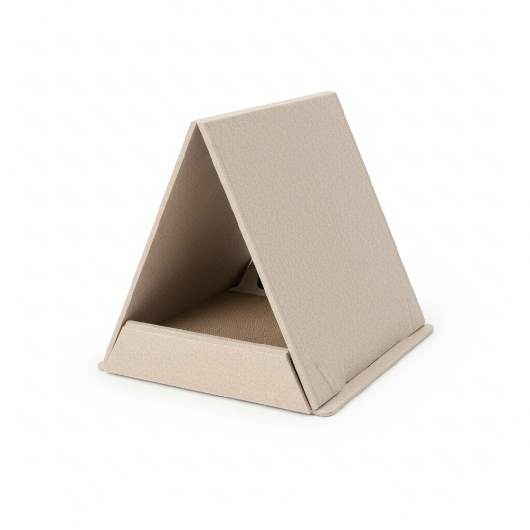 Lyveo FELINI Home Tent - Katzen Kratzhaus aus Filz mit wechselbarer Kratzpappe