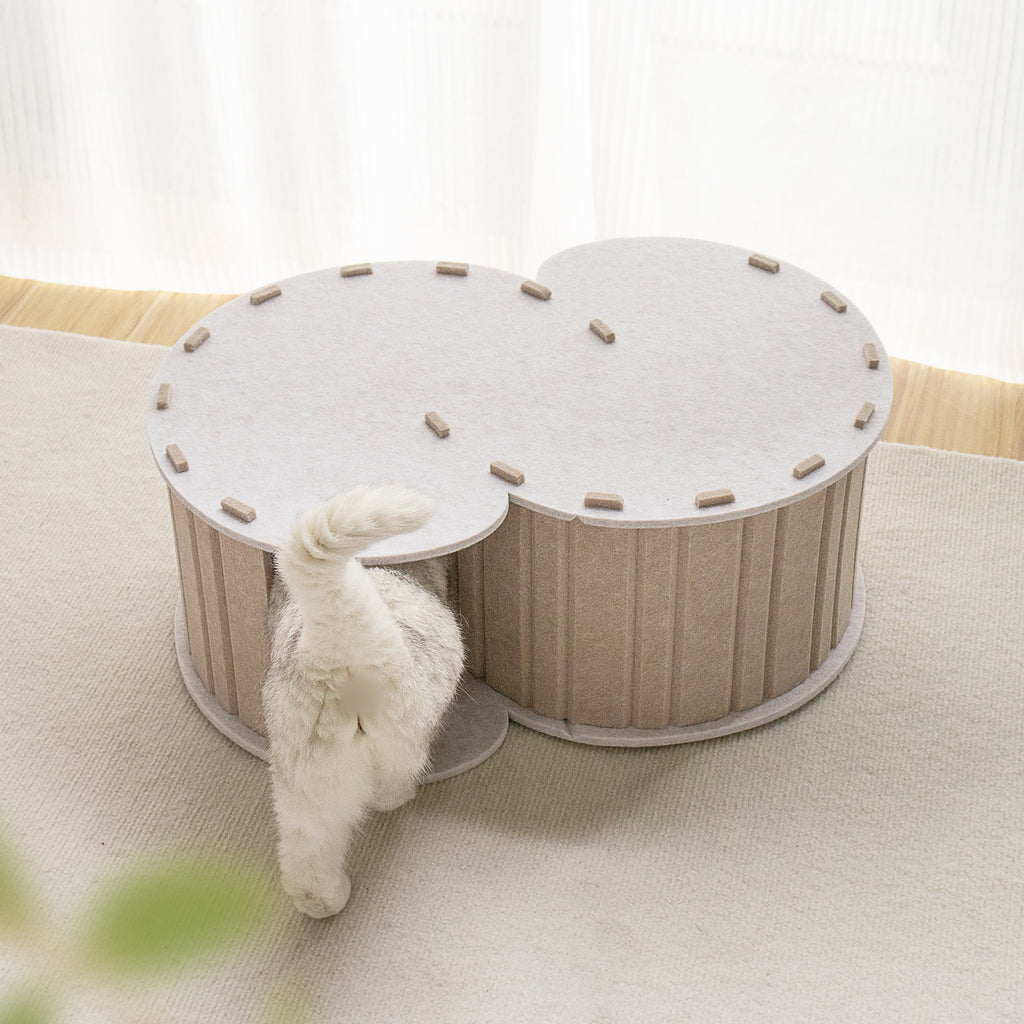 Lyveo Felini Tunnel XL Katzenhaus aus Filz