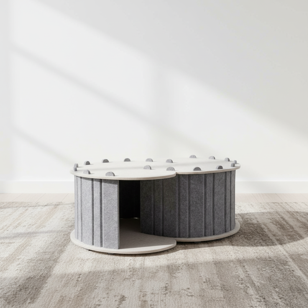 Lyveo Felini Tunnel XL Katzenhaus aus Filz