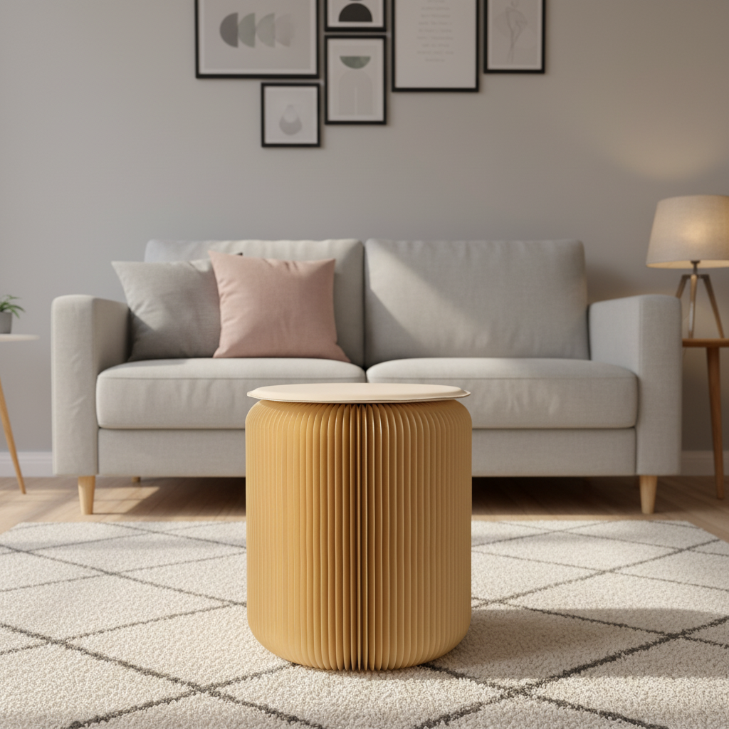 Lyveo PAPLI Papierhocker aus Papier - Faltbar