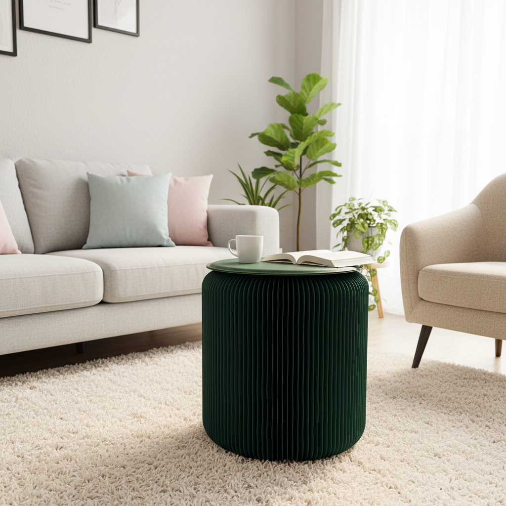 Lyveo PAPLI Papierhocker aus Papier - Faltbar