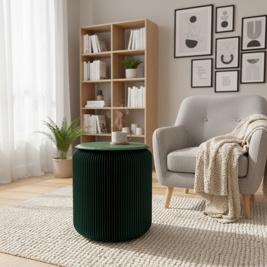 Lyveo PAPLI Papierhocker aus Papier - Faltbar