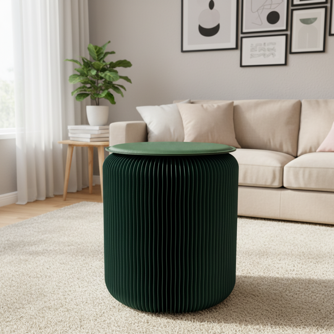 Lyveo PAPLI Papierhocker aus Papier - Faltbar