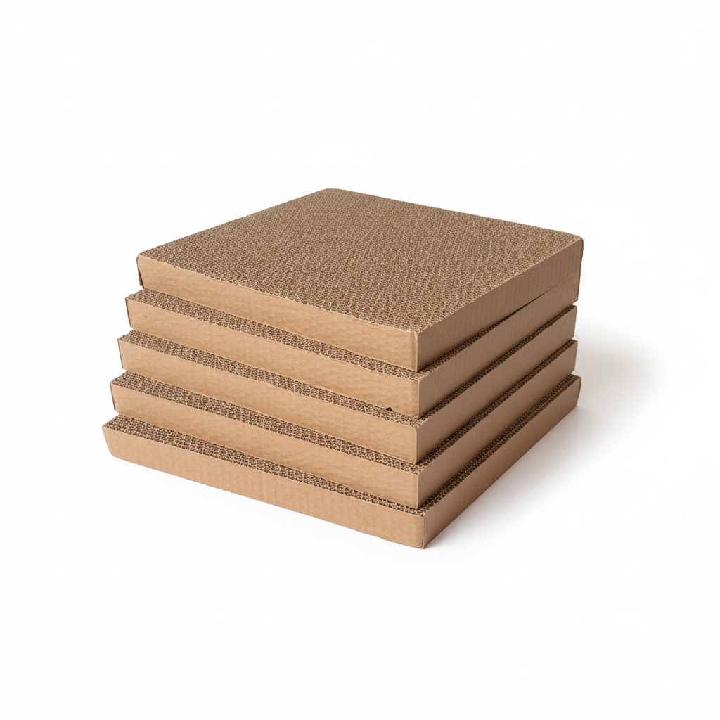 Lyveo SCRAPLI Square - Rechteckige Premium Katzen Ersatzpappe 5er Set