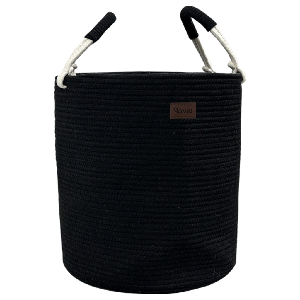 Lyveo Wäschekorb 100% Baumwolle